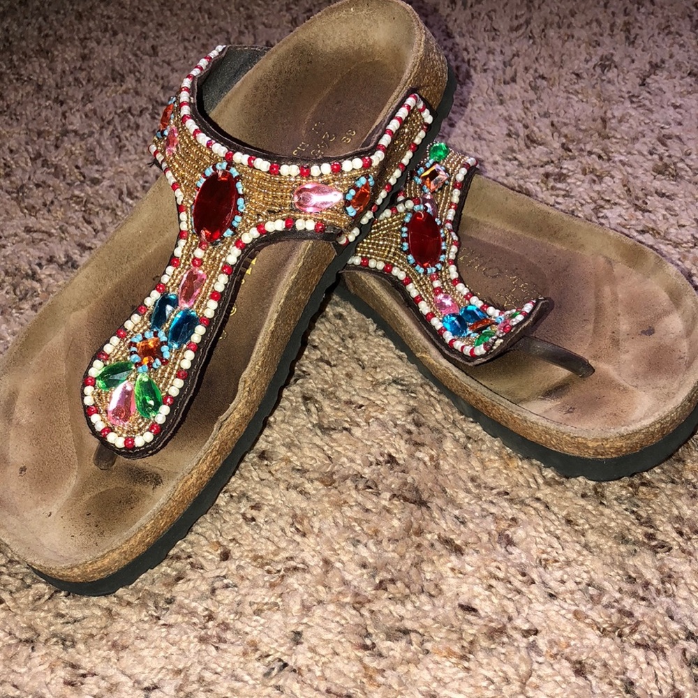Birkenstock jeweled sandals